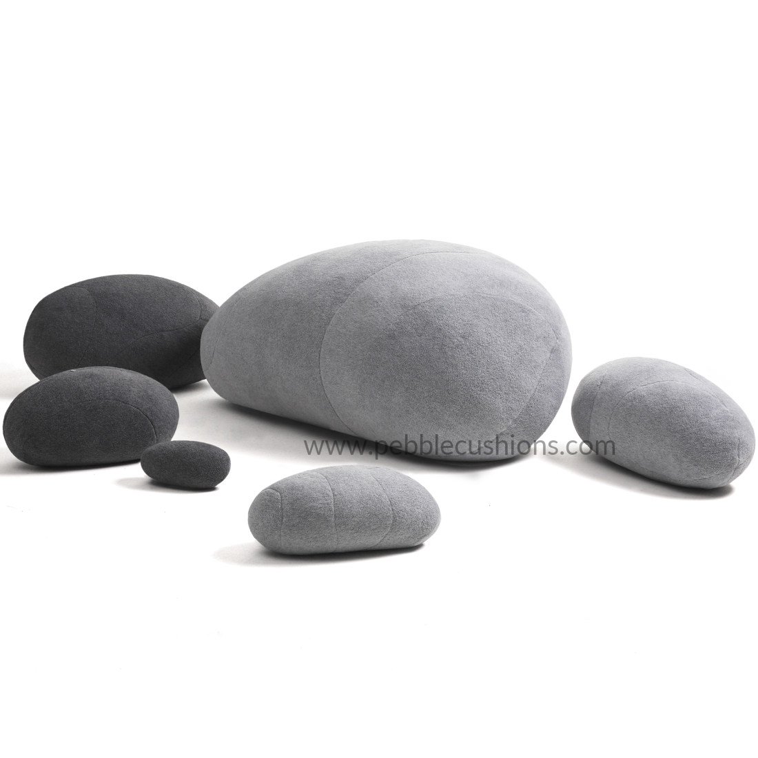 Pebble Cushions A High Quality Surrealistic Set Practical As a Floor Cushion. Livingstones Rock Pillows Pebble Seats PebbleCushions