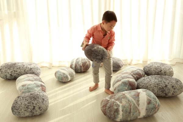 Decorative Pebble Floor Cushions Pebble Cushions - Image 6