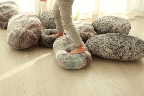 Decorative Pebble Floor Cushions Pebble Cushions - Image 7