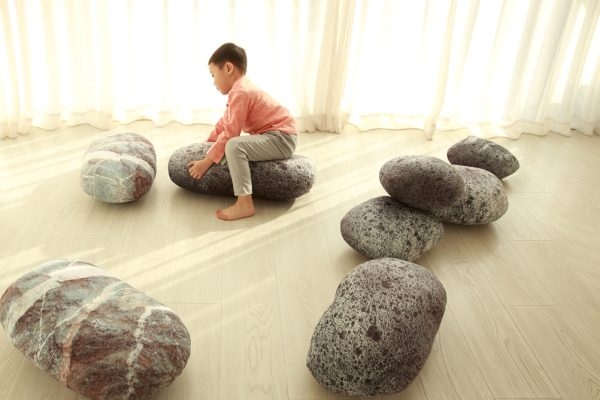 Cobblestone Floor Cushions Pebble Cushions - Image 6