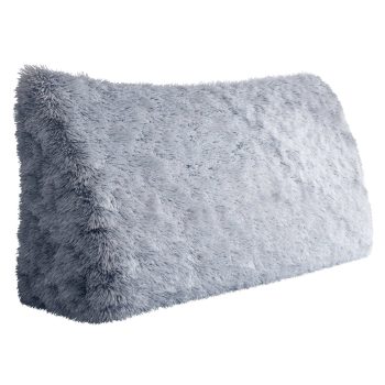 Headboard Wedge Pillow Blue Plush Large Reading Pillow