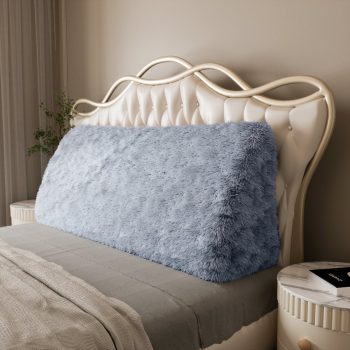 blue plush large reading pillow 3596