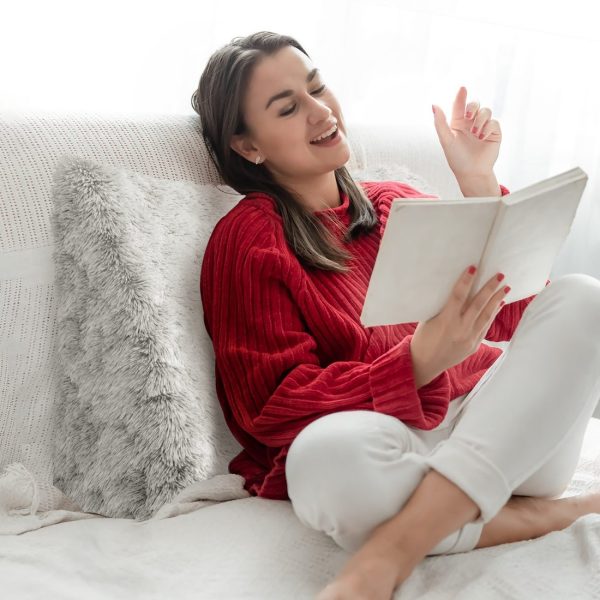 Headboard Pillow White Plush Large Wedge Reading Pillow - Image 5