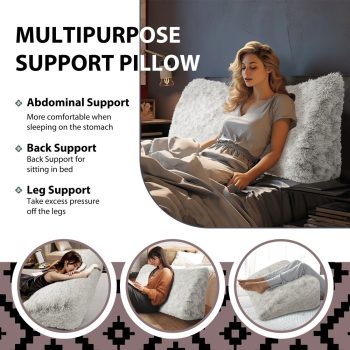 headboard white plush living pillow 3588