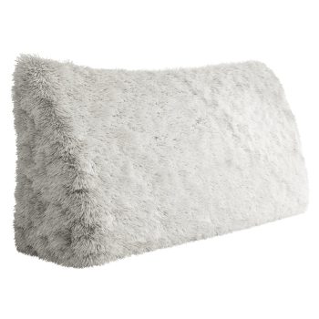 headboard white plush living pillow 3592