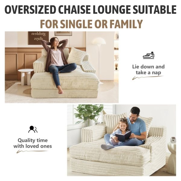 Large Floor Loveseat - Cozy Chair for Home Spaces - immagine 4