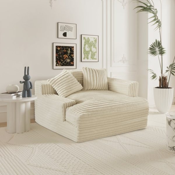 Large Floor Loveseat - Cozy Chair for Home Spaces - immagine 8