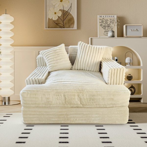 Large Floor Loveseat - Cozy Chair for Home Spaces - immagine 9
