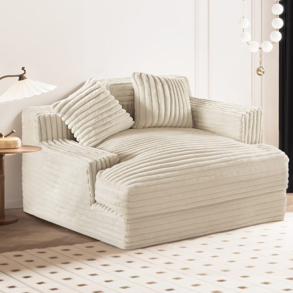 Large Floor Loveseat - Cozy Chair for Home Spaces - immagine 10