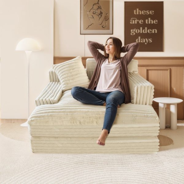 Large Floor Loveseat - Cozy Chair for Home Spaces - immagine 11