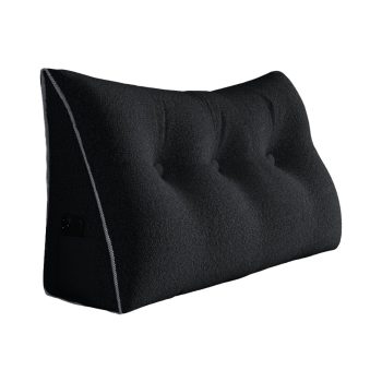 grand coussin de lecture cunéiforme noir 4023