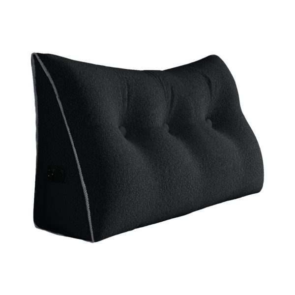 Large Wedge Reading Pillow for Bed Daybed Bolster Backrest Black – Image 13