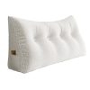 Cuscino di lettura a cuneo grande per letto Daybed Bolster Backrest Bianco
