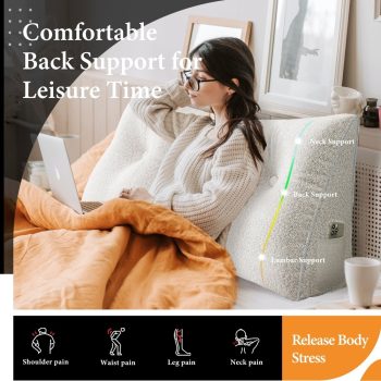 large wedge reading pillow for bed 4000