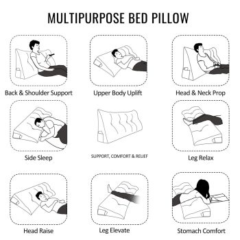 large wedge reading pillow for bed 4002