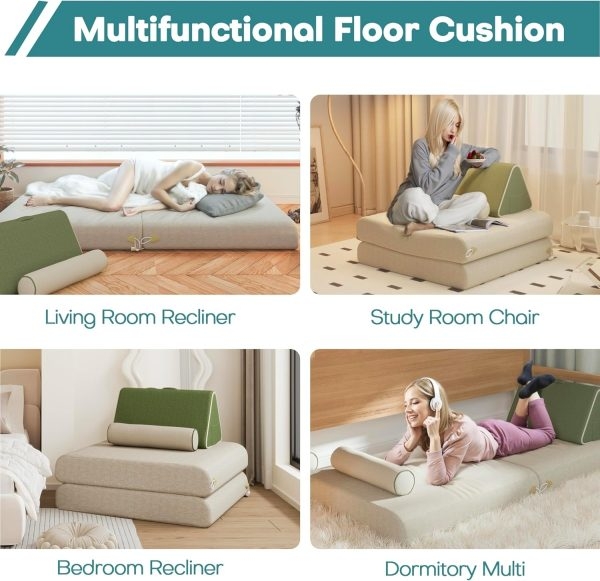 Large Adjustable Recliner, Multi-Piece Folding Sofa for Home - Image 4