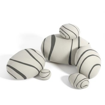 μαξιλάρια με βότσαλα neolivingstones 6859